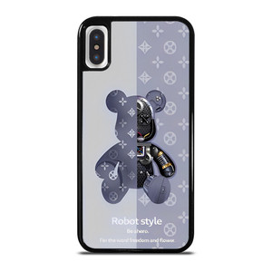 BEAR BRICK KAWS ROBOT STYLE iPhone XS Max Case Cover